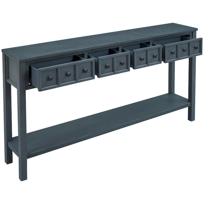Console d'entrée style ferme, table d'appoint pour canapé