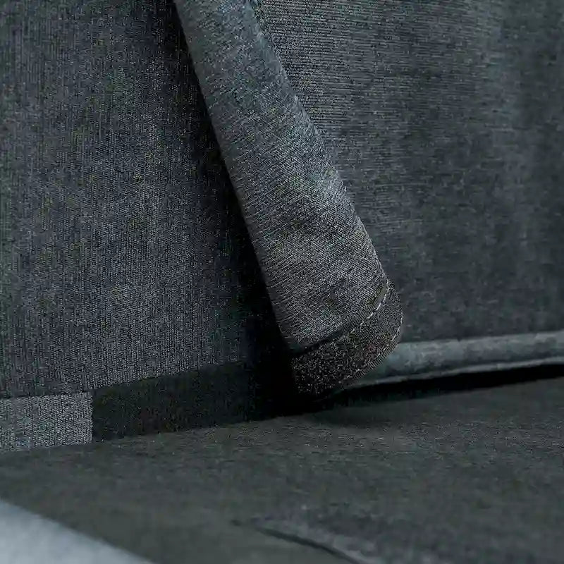 Canapé d'angle gris 107.87 places avec coussin amovible et ottoman mobile, accoudoir de rangement
