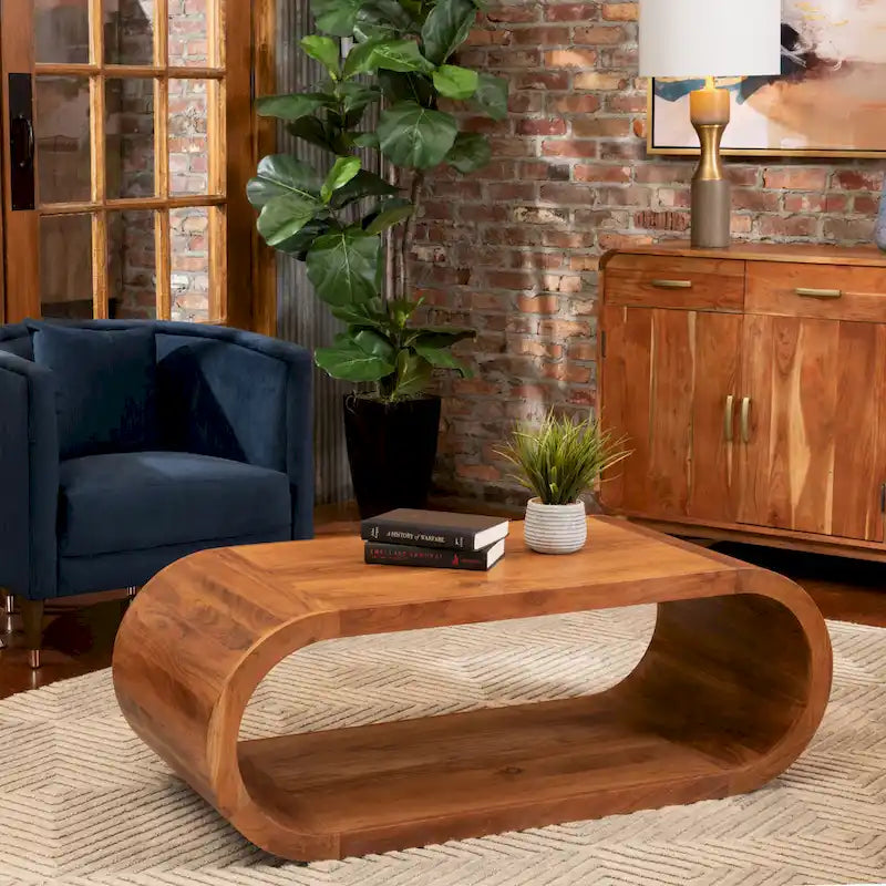 Table basse en manguier