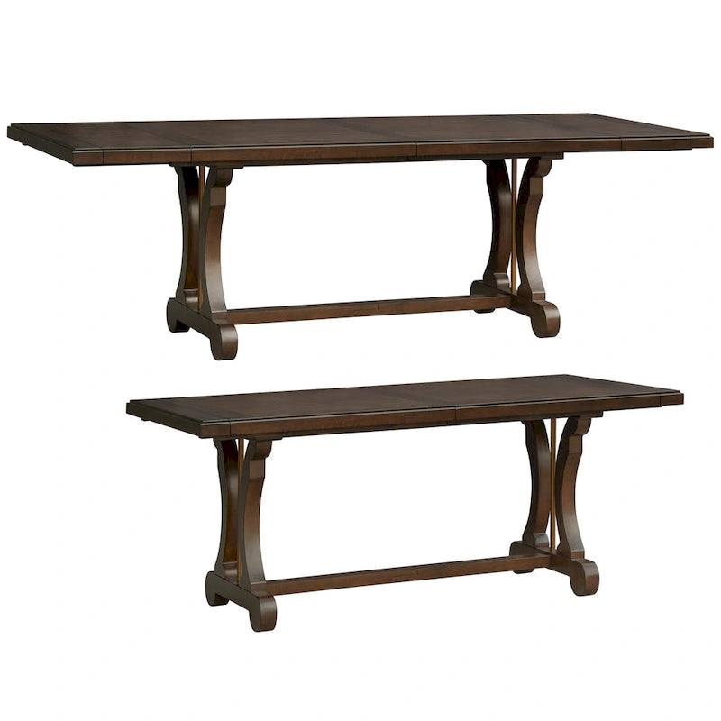 Table de salle à manger rectangulaire extensible