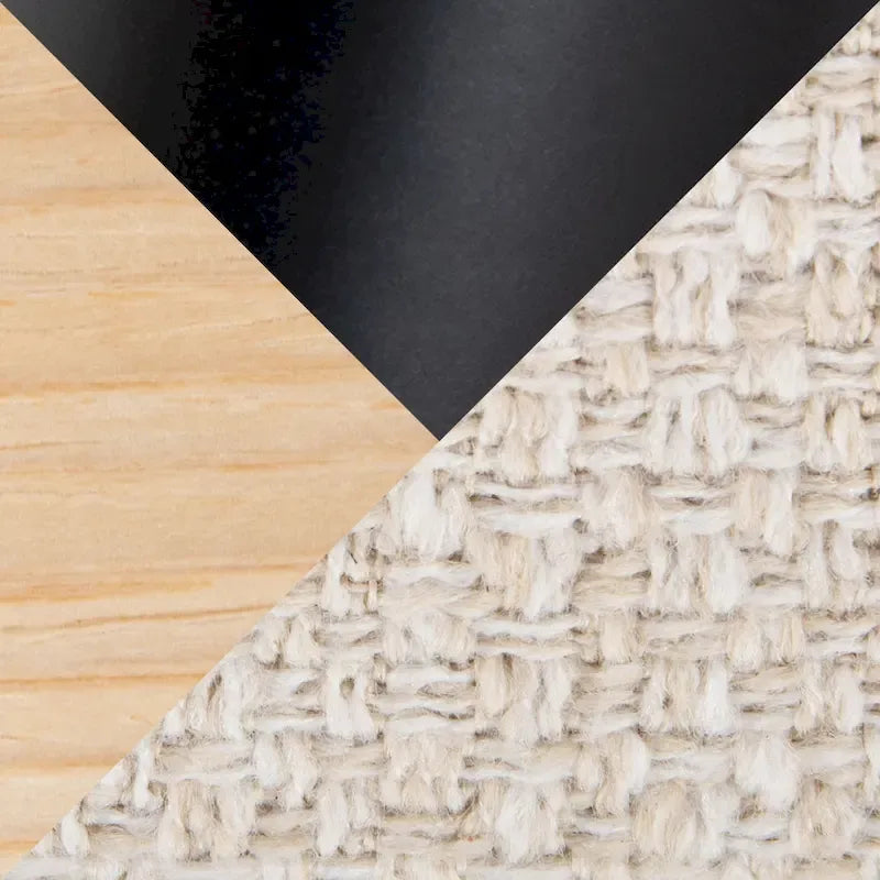 24. Tabourets hauts avec piètement en bois naturel (lot de 2)