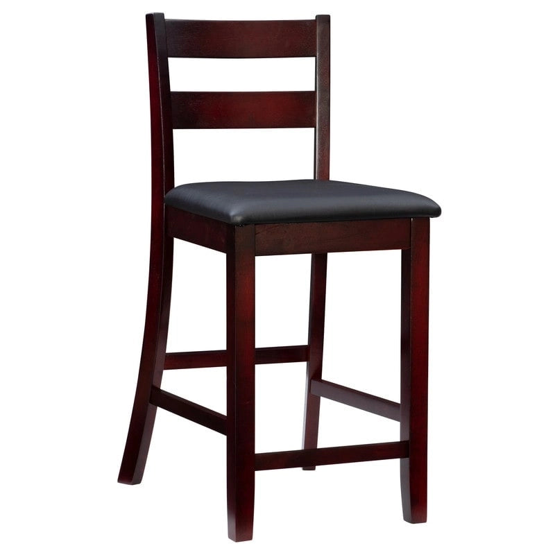 Tabourets de bar en bois couleur café