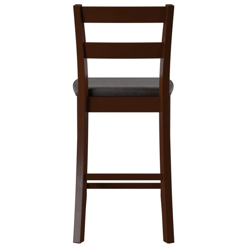 Tabourets de bar en bois couleur café