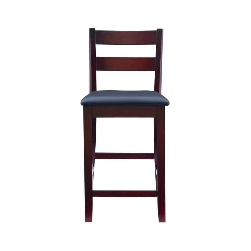 Tabourets de bar en bois couleur café