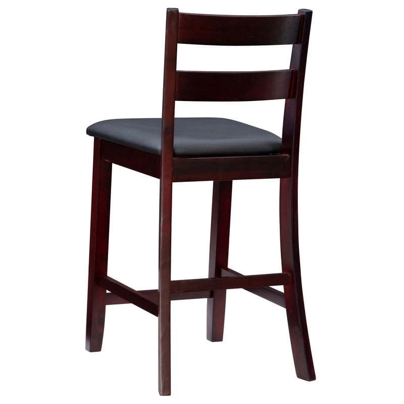 Tabourets de bar en bois couleur café