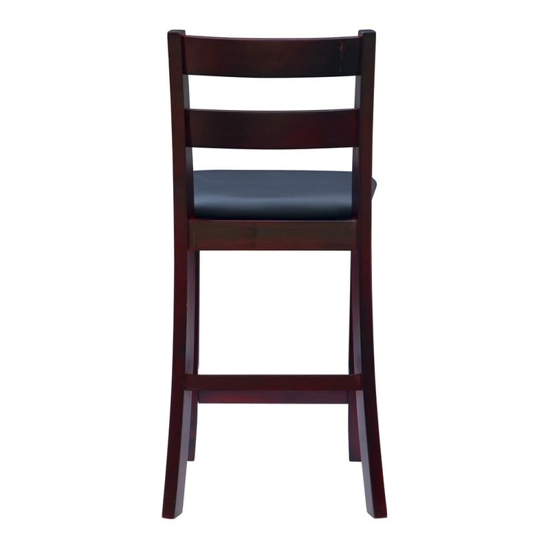 Tabourets de bar en bois couleur café