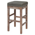 Tabouret de bar sans dossier en similicuir