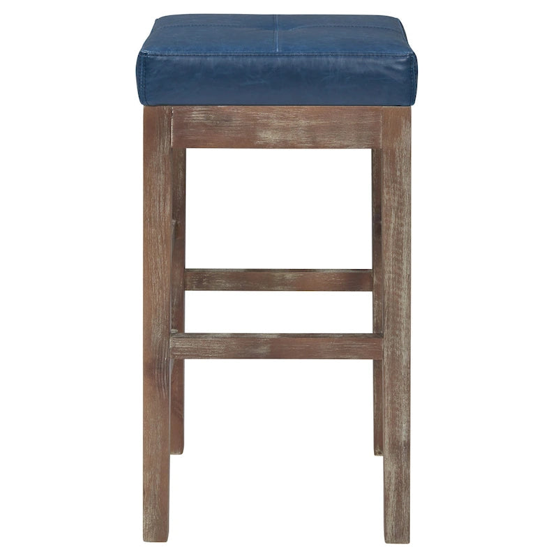 Tabouret de bar sans dossier en similicuir