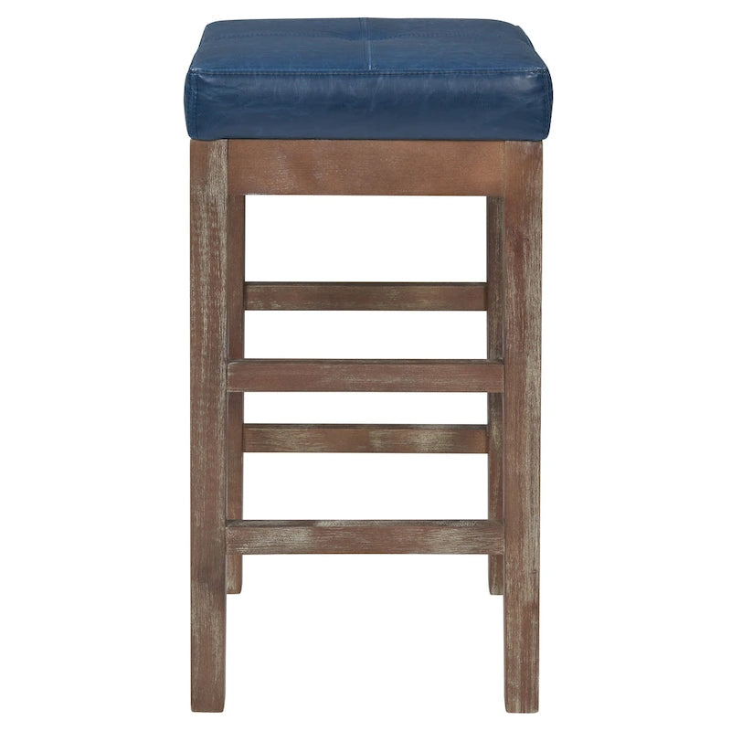 Tabouret de bar sans dossier en similicuir
