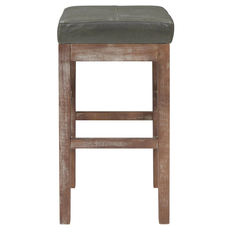 Tabouret de bar sans dossier en similicuir