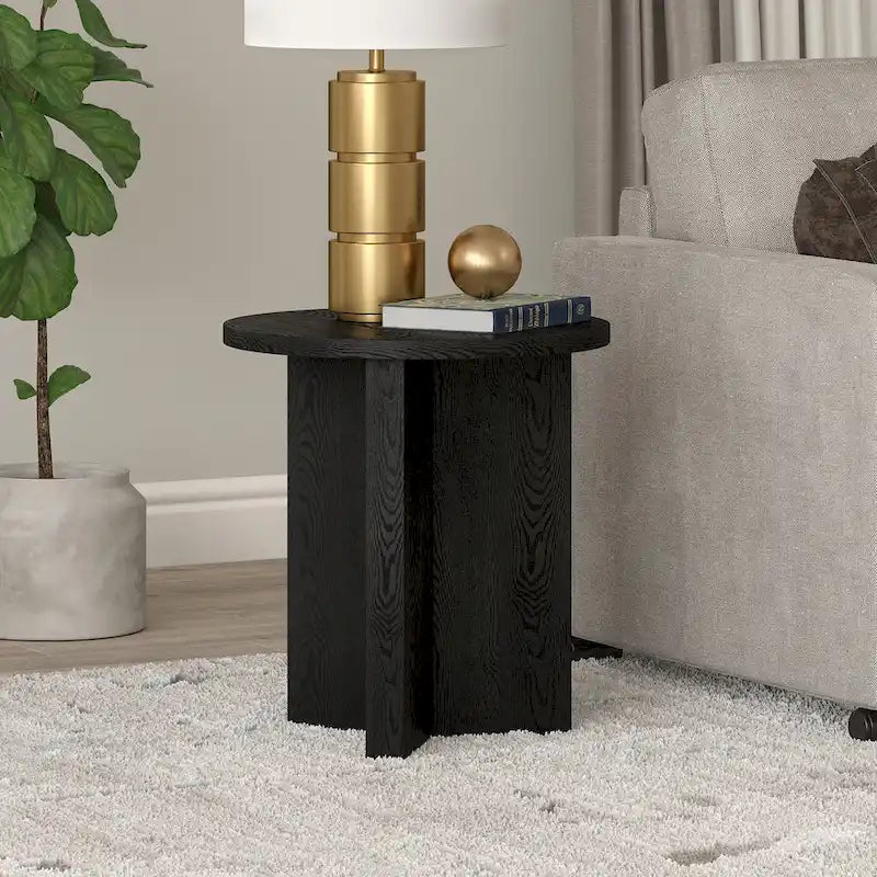 Table d'appoint ronde de 50 cm de large