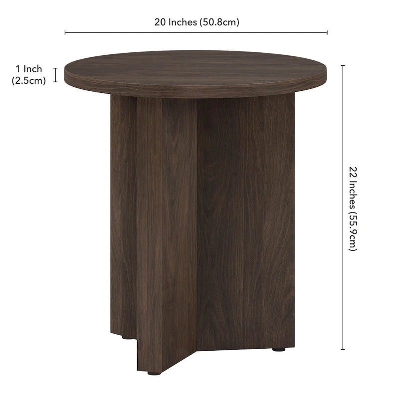 Table d'appoint ronde de 50 cm de large