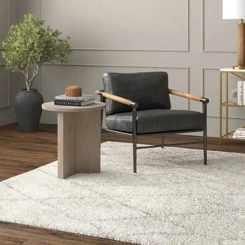 Table d'appoint ronde de 50 cm de large