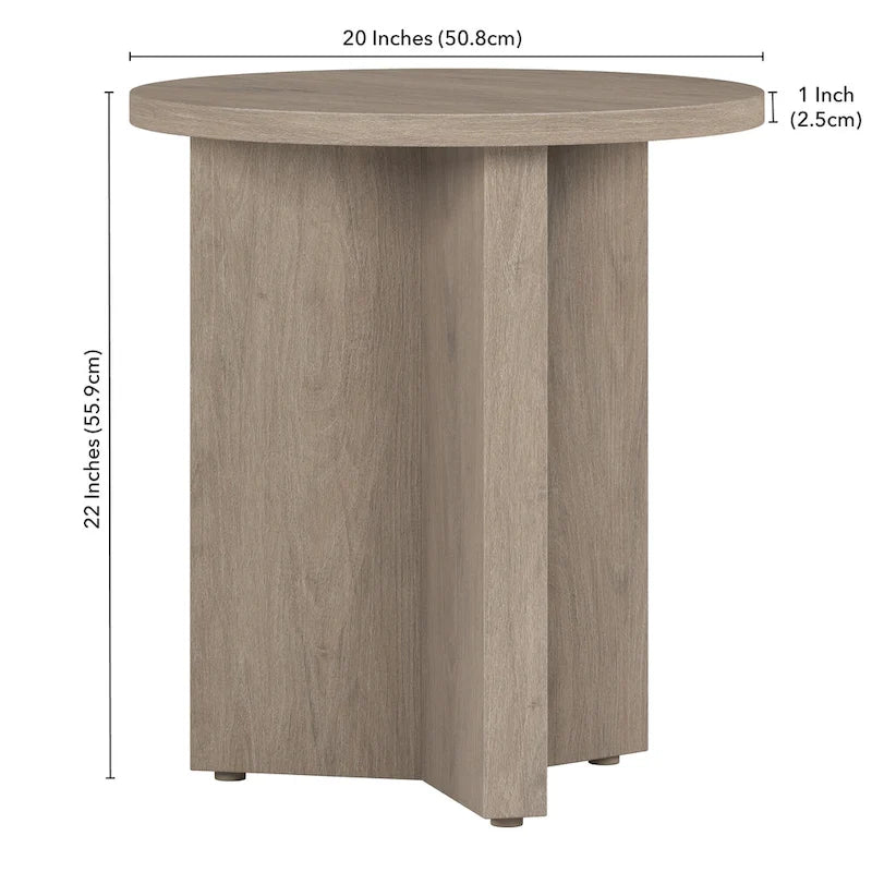 Table d'appoint ronde de 50 cm de large