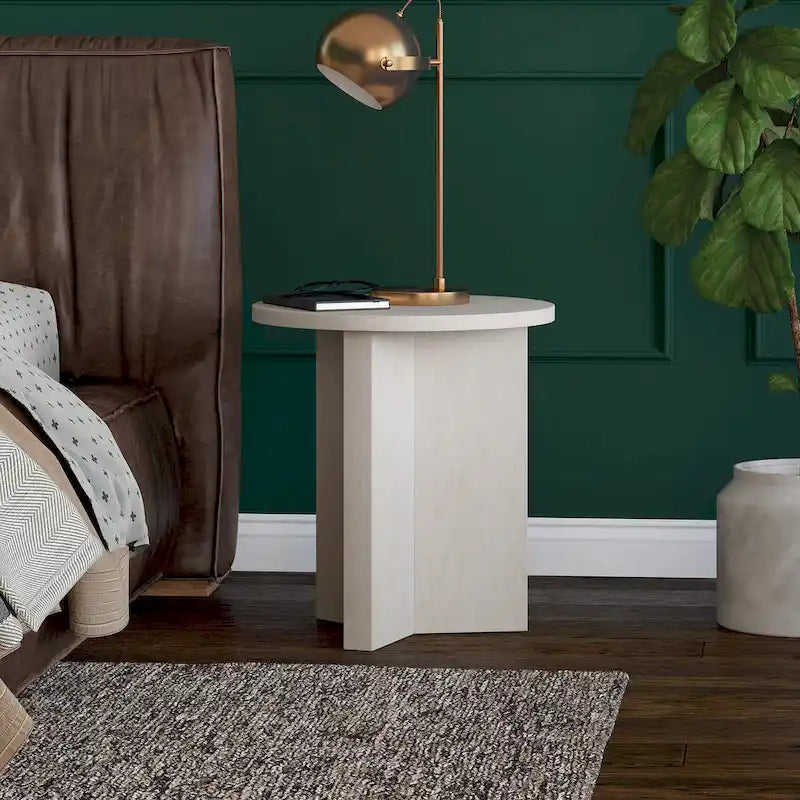 Table d'appoint ronde de 50 cm de large