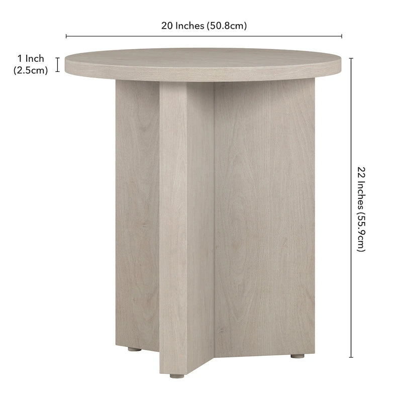 Table d'appoint ronde de 50 cm de large