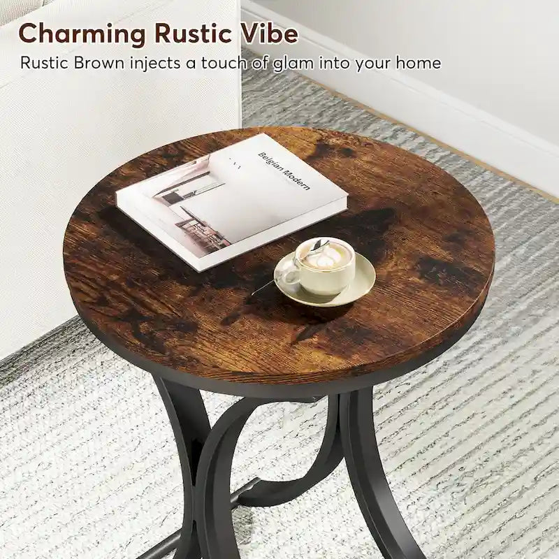 Table d'appoint ronde or et blanc Table d'appoint moderne petite Table basse d'appoint C