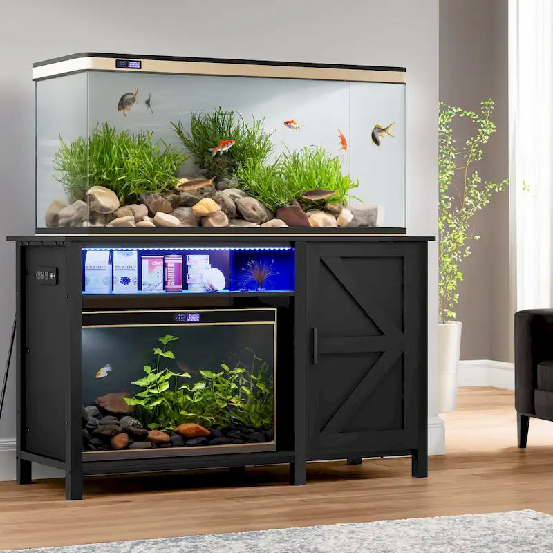 Meuble d'aquarium pour aquariums de 200-280 litres, avec bande lumineuse RVB