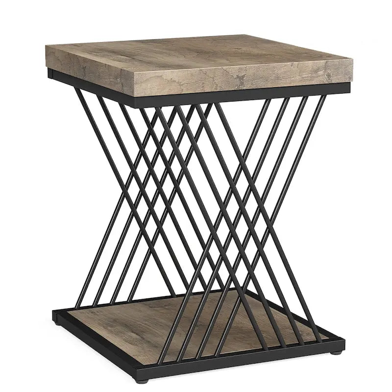 Table d'appoint carrée, tables de chevet modernes du milieu du siècle, table d'appoint de salon