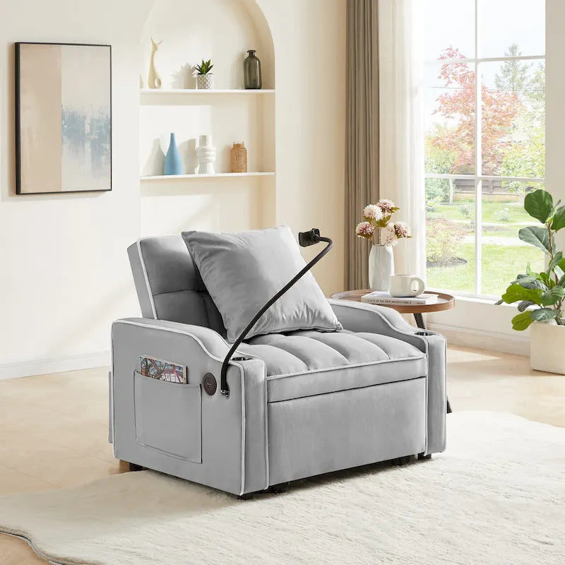 Fauteuil-lit convertible réglable