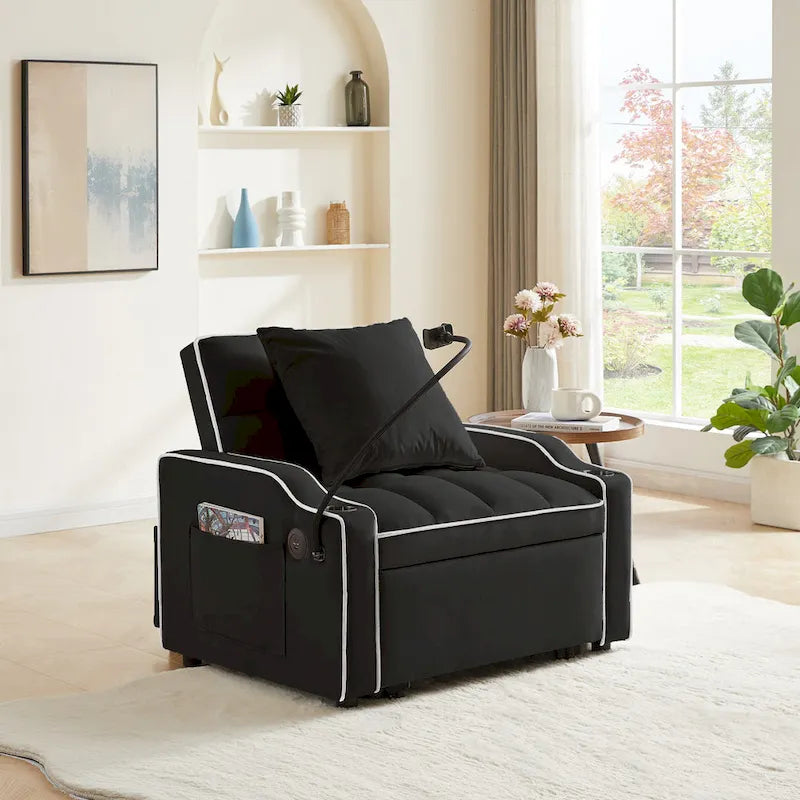 Fauteuil-lit convertible réglable