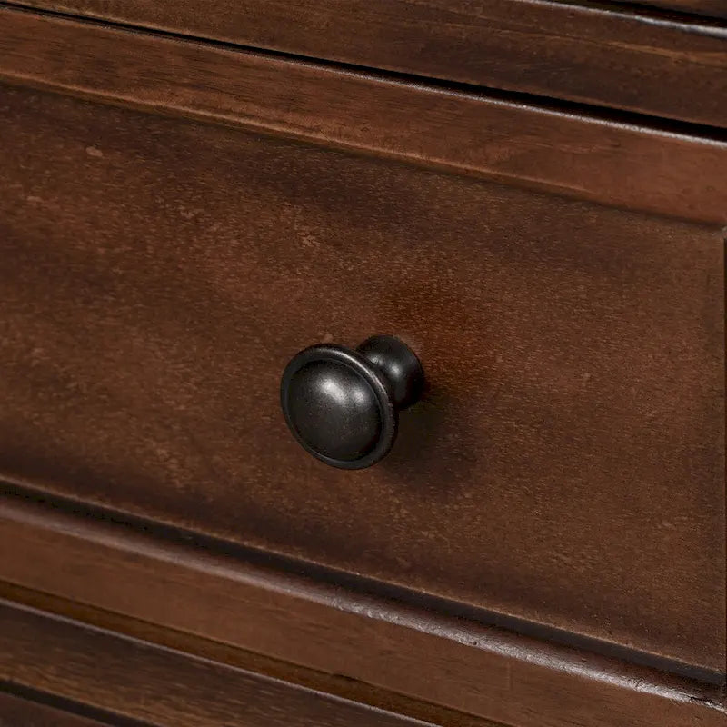 Table d'appoint en pin massif avec tablette coulissante et 3 tiroirs, montage facile