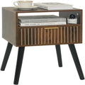 Petite table de chevet en bois avec tiroir - 30P x 40L x 60H cm