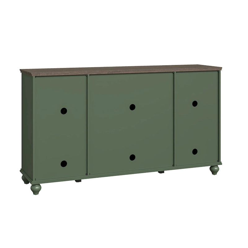 Buffet vaisselier de cuisine style vintage avec tiroirs - 63 po de largeur