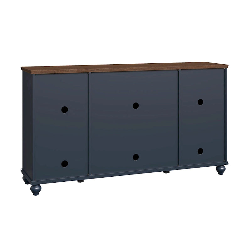 Buffet vaisselier de cuisine style vintage avec tiroirs - 63 po de largeur